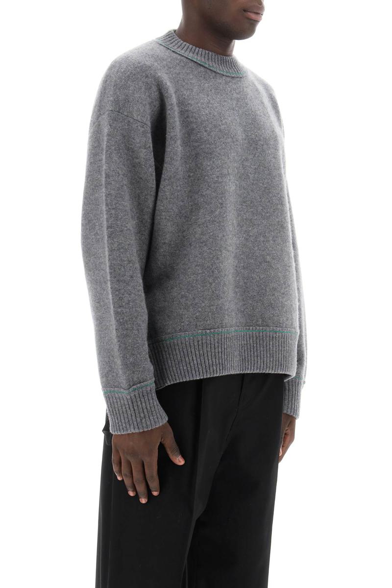 Shop Sacai Cachemire Pullover In Grigio