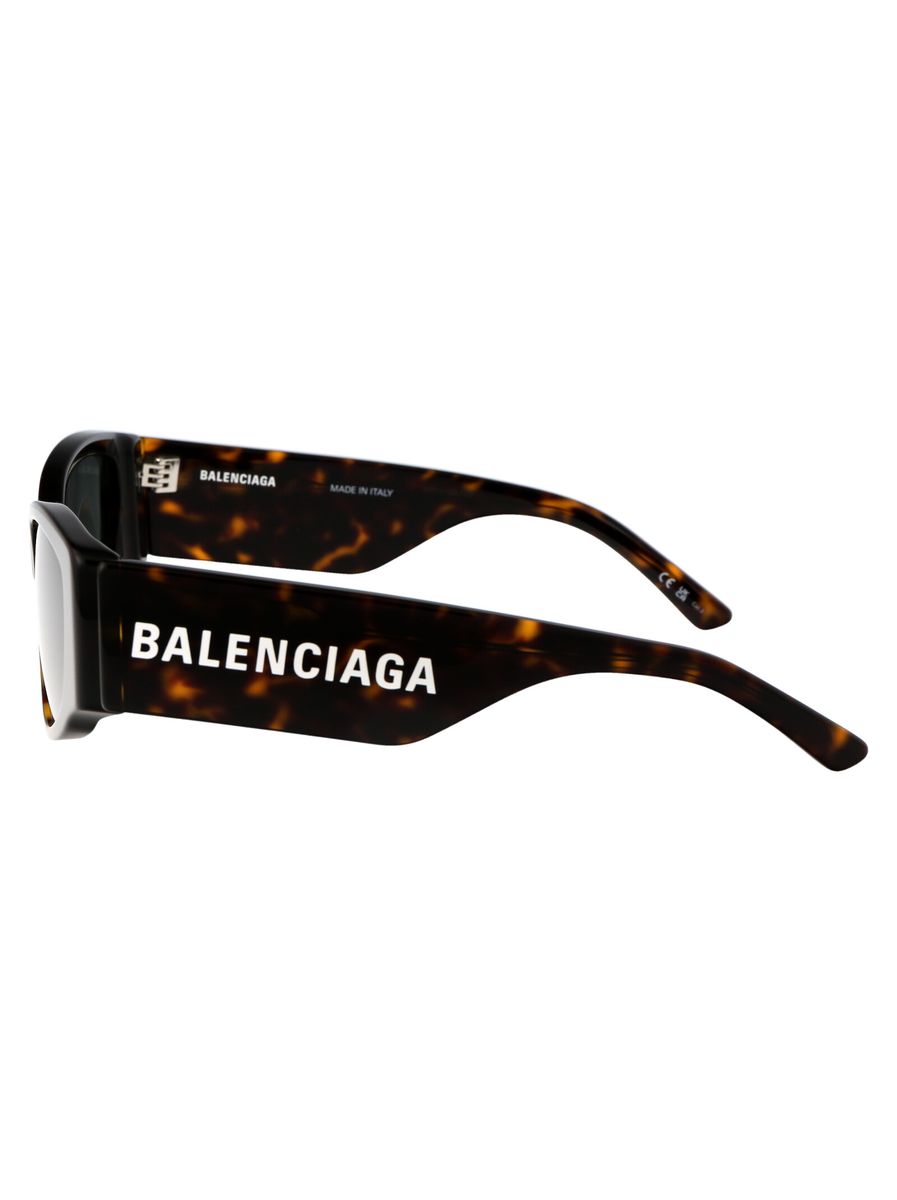 Shop Balenciaga Sunglasses In 002 Havana Havana Green