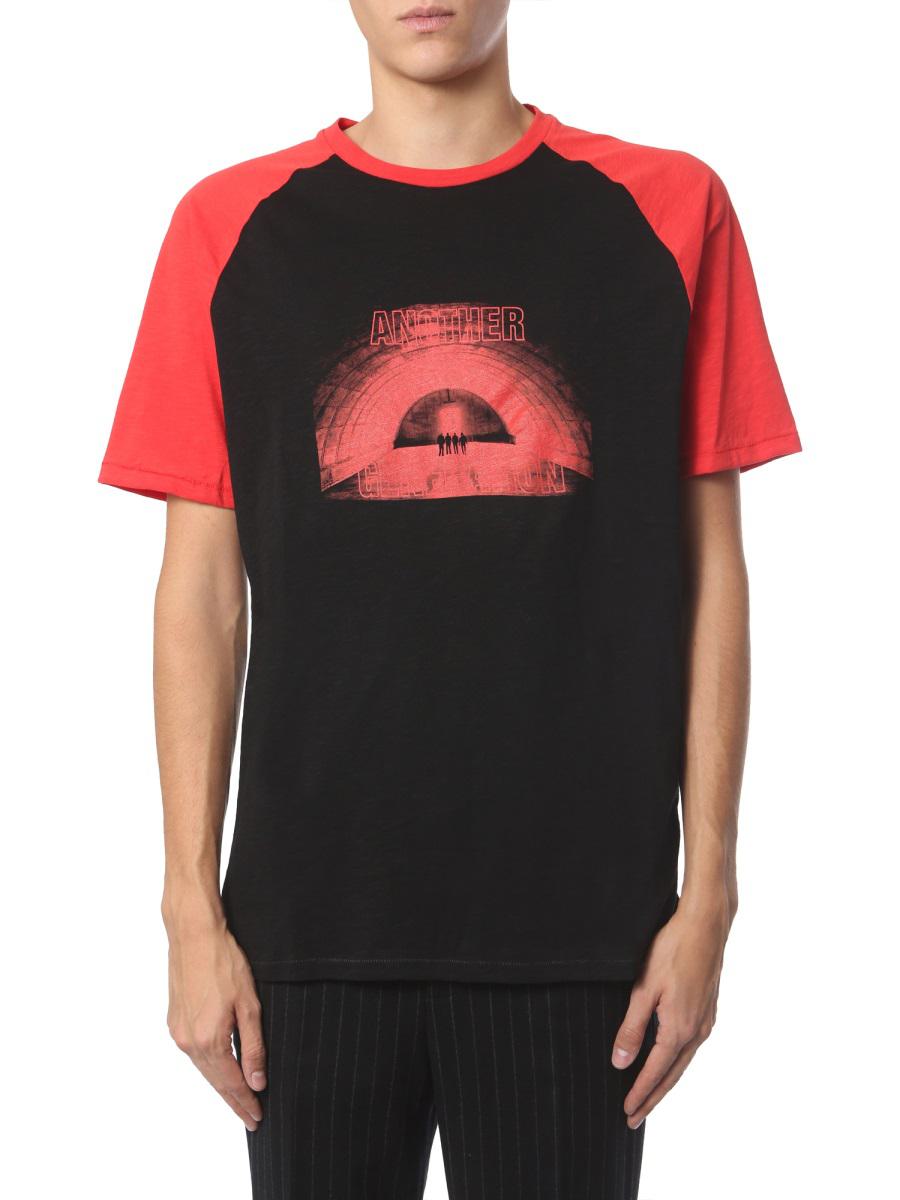 Shop Neil Barrett Round Neck T-shirt In Black