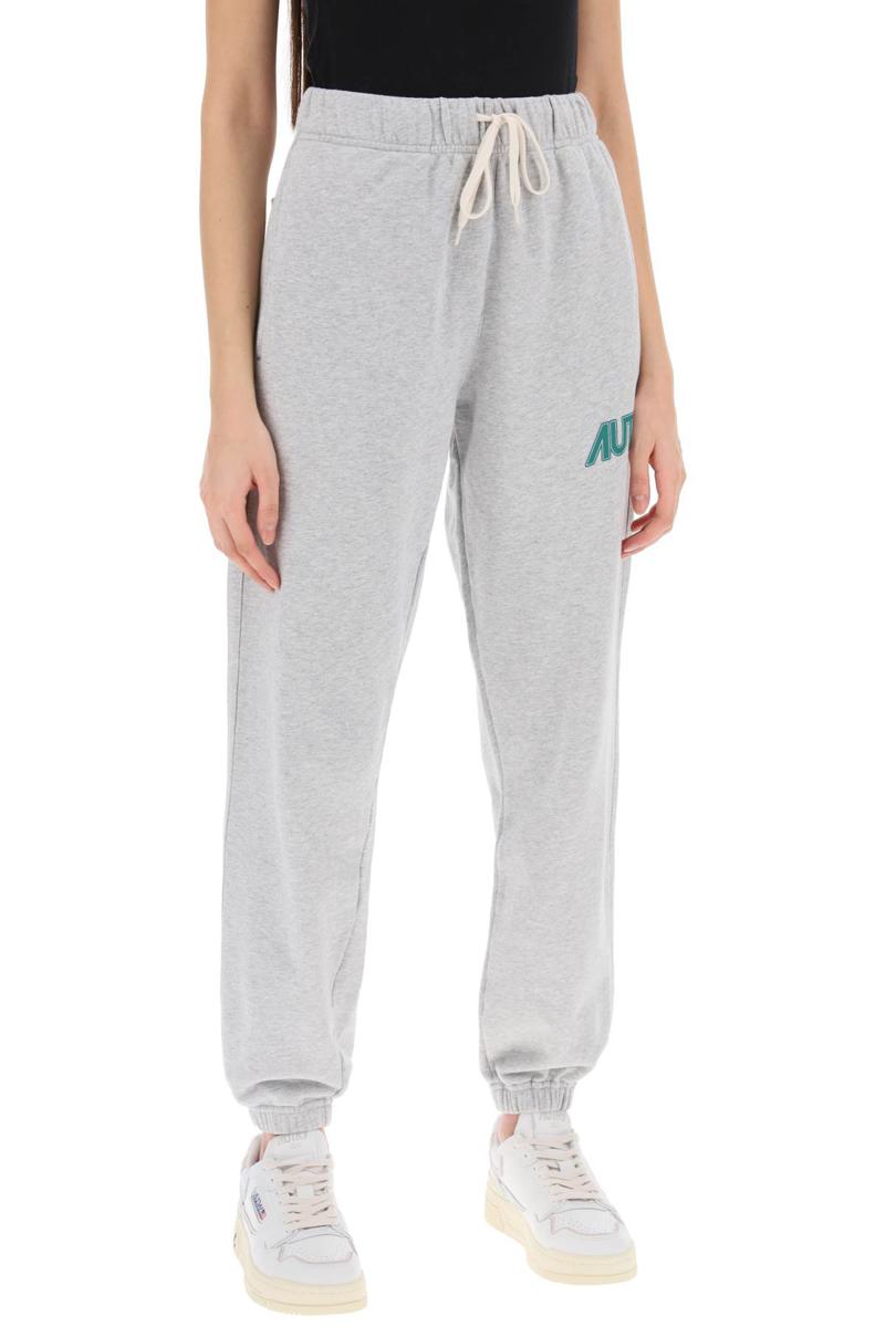 Shop Autry Joggers With Logo Print In Grigio