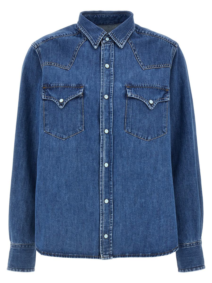 Shop Fortela 'ntex' Shirt In Blue