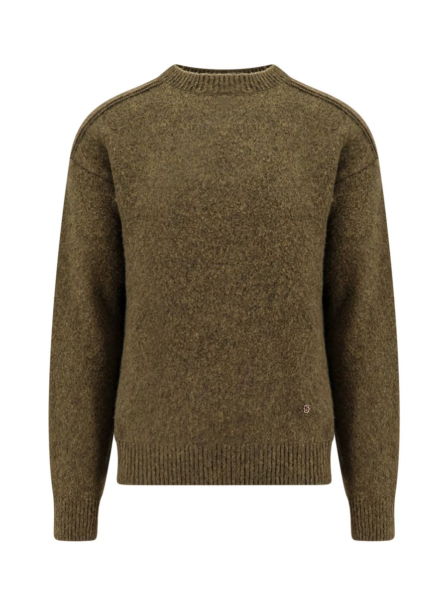 Shop Burberry Sweater In Green