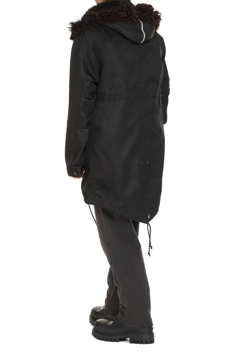 Shop Bottega Veneta Nylon Parka In Black