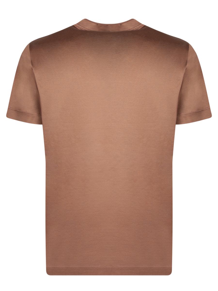 Shop Canali T-shirts In Brown