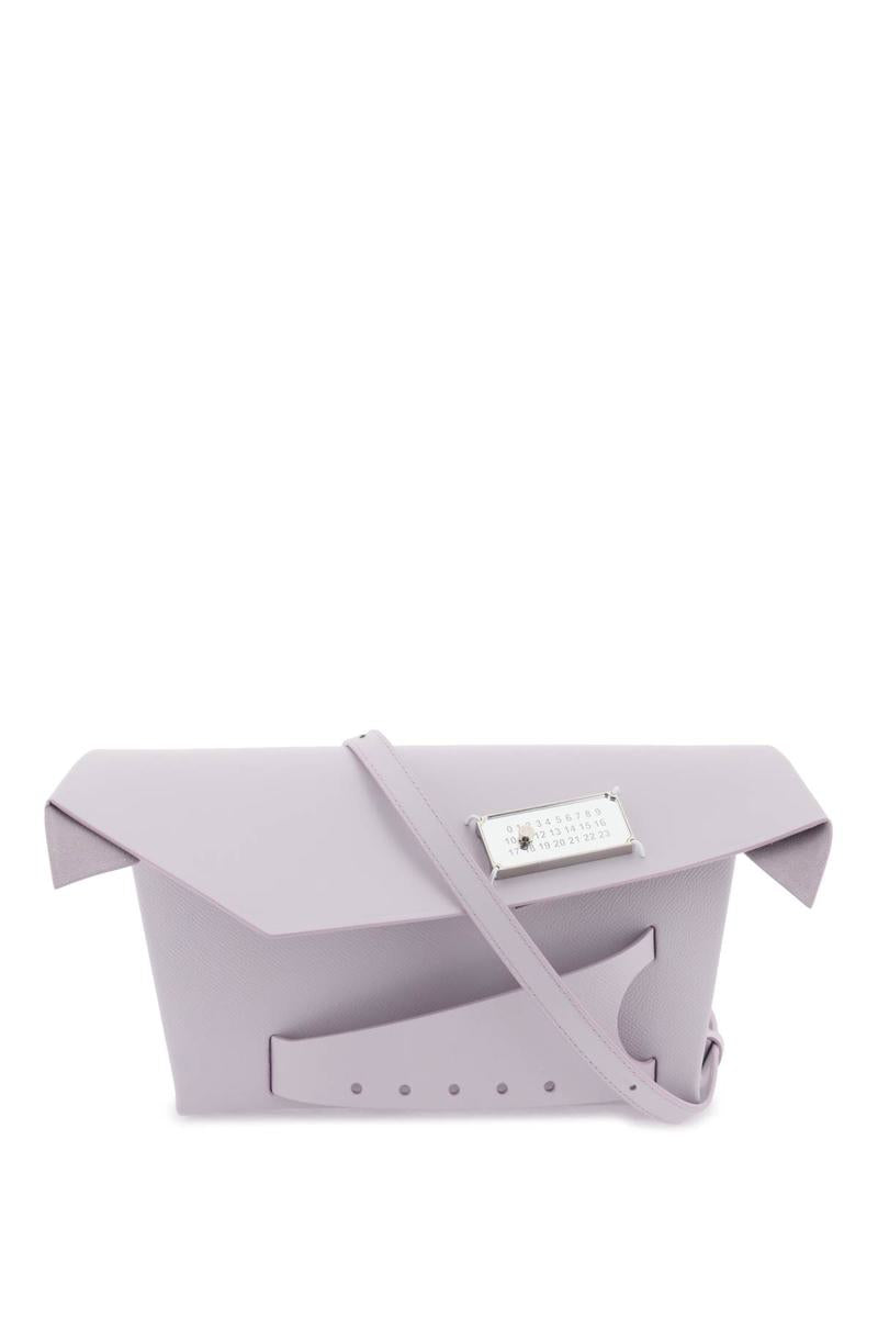 Shop Maison Margiela 'snatched' Clutch In Viola