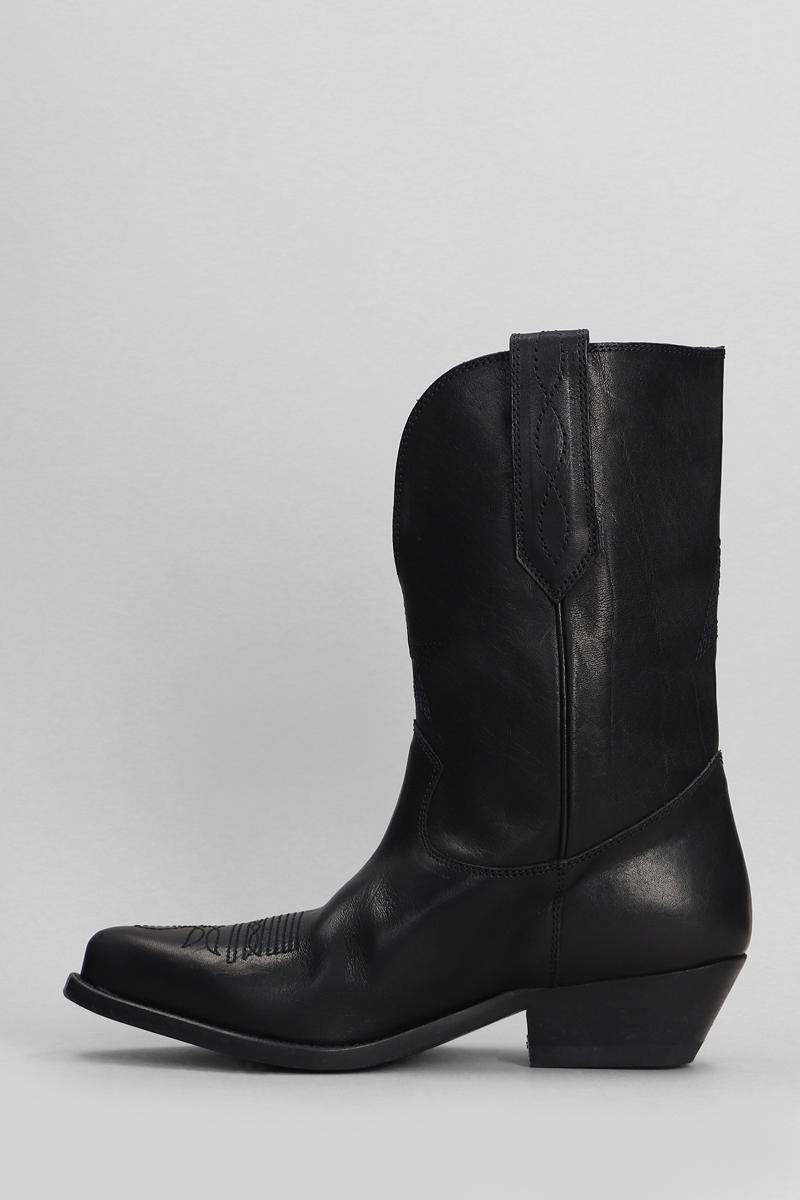 Shop Golden Goose Wish Star Texan Ankle Boots In Black