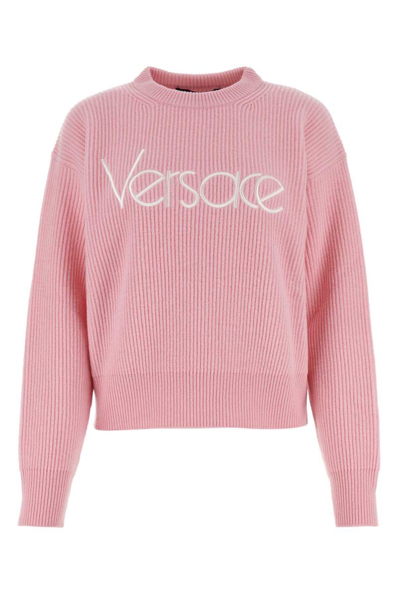 Shop Versace Knitwear In Pink