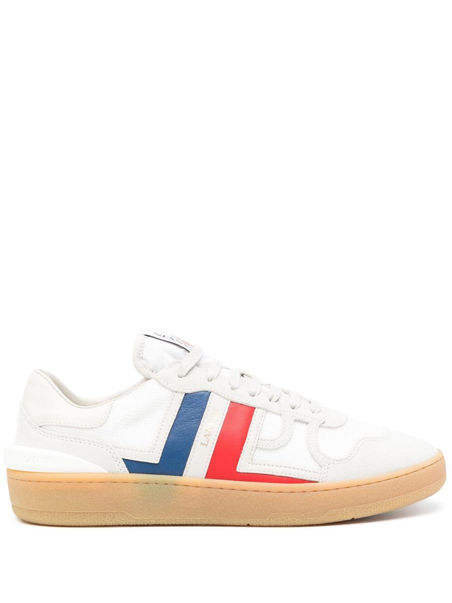 Shop Lanvin Clay Low Top Sneakers Shoes In 00s1 White/multicolour
