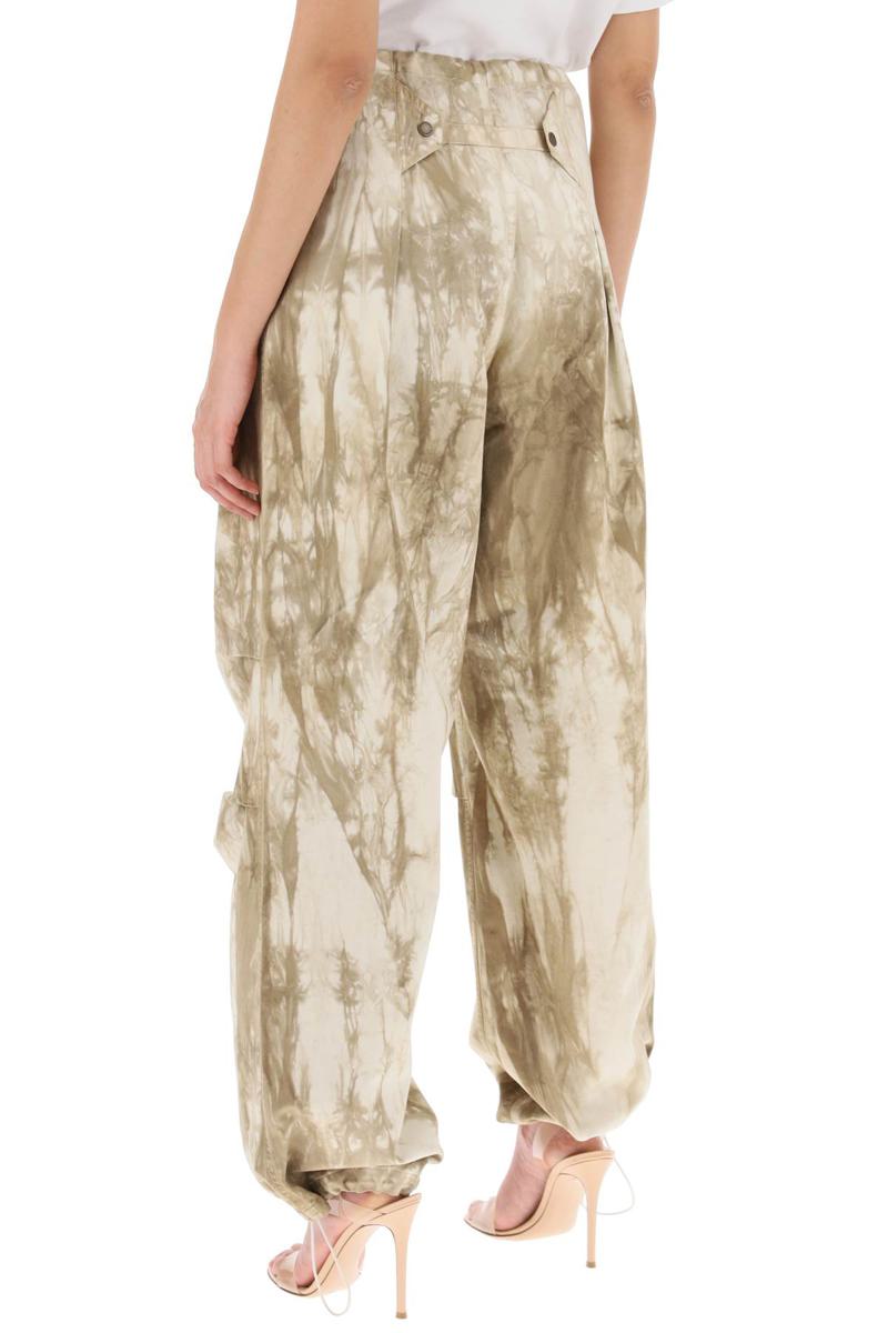 Shop Darkpark Daisy Tie-dye Baggy Pants In Verde