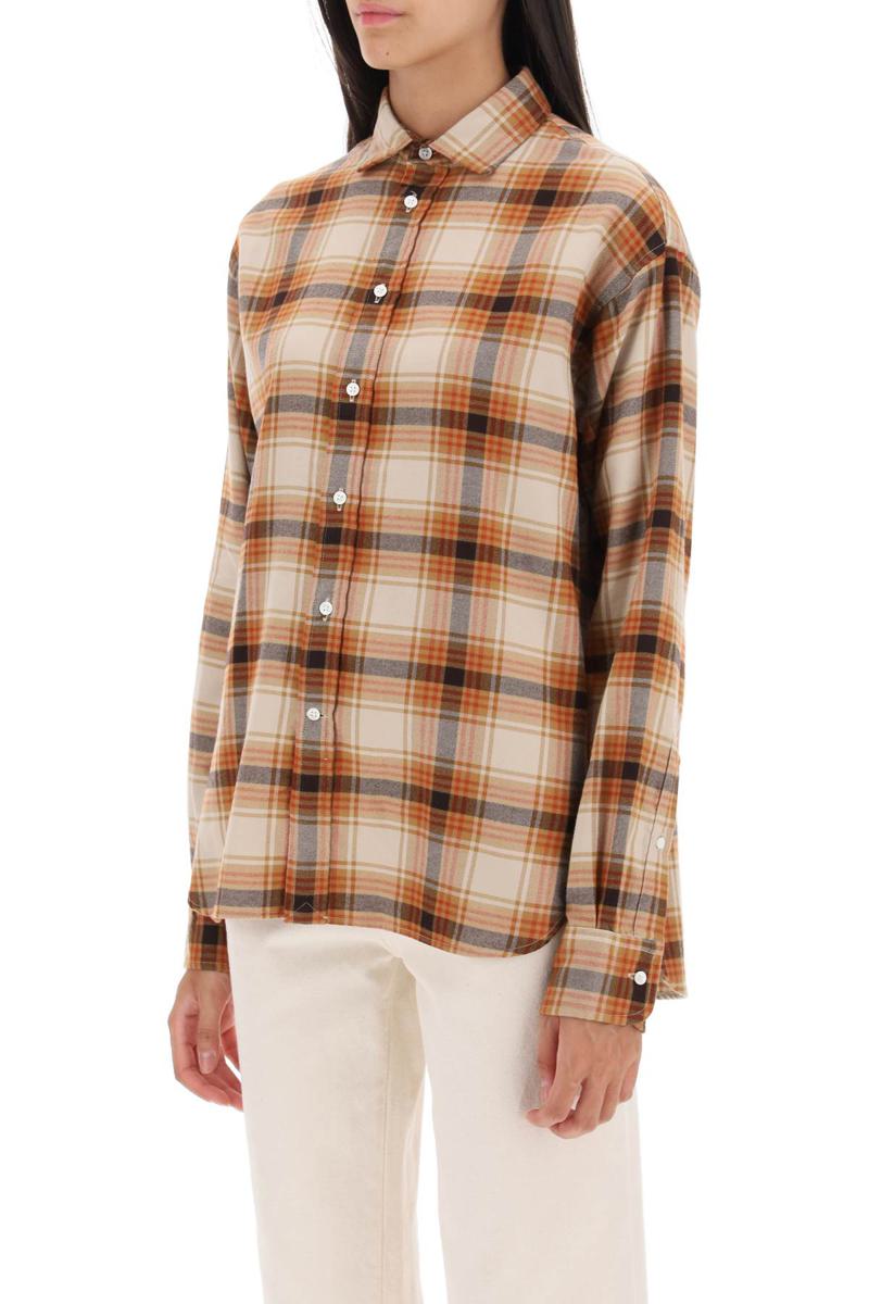 Shop Polo Ralph Lauren Check Flannel Shirt In Beige