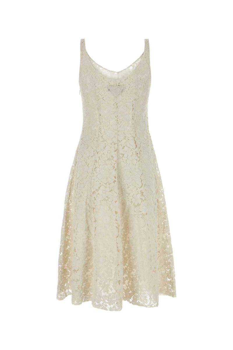 Shop Prada Dress In White