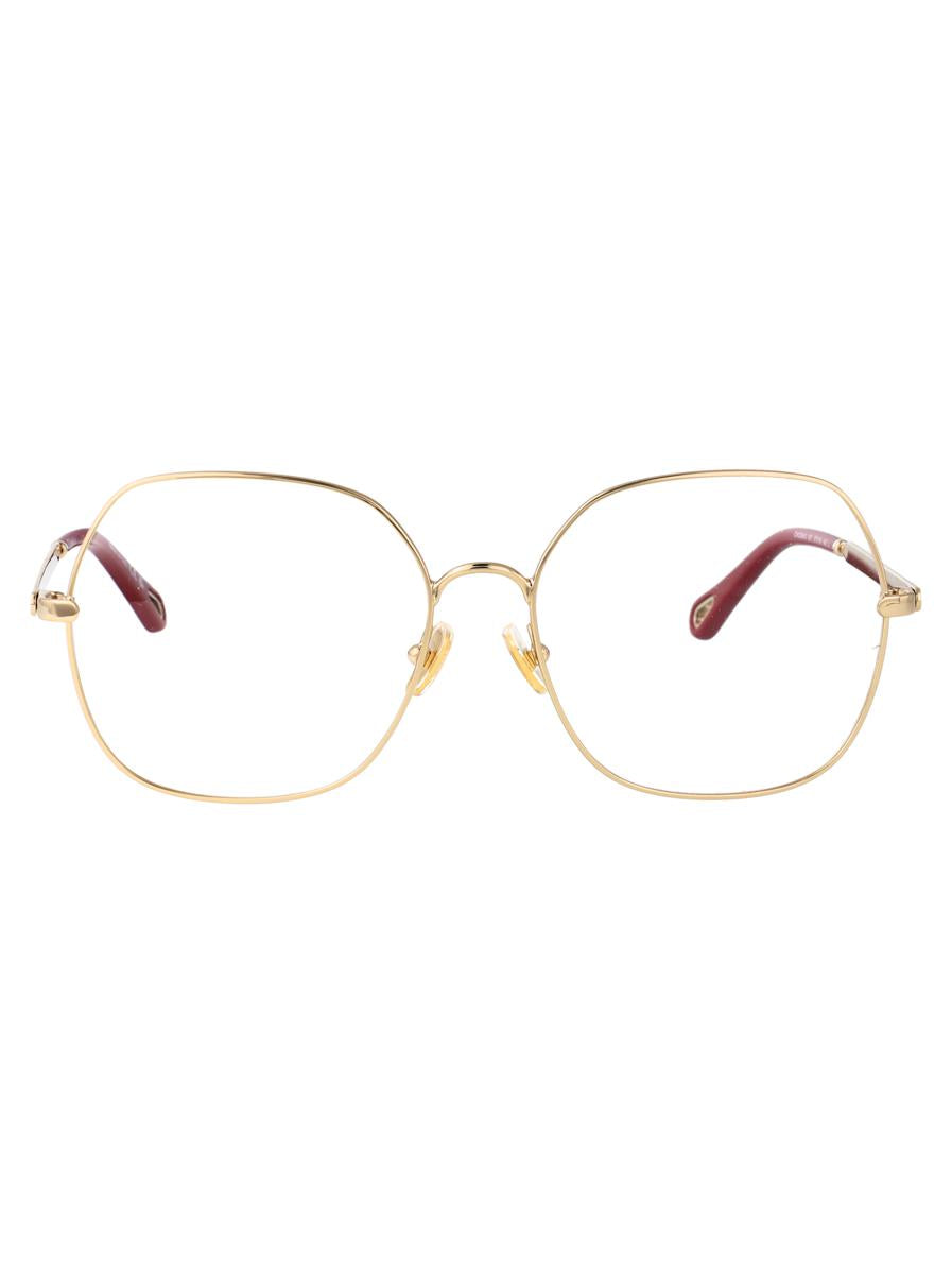 Chloé Ch0284o Glasses In Gold-gold-transparent