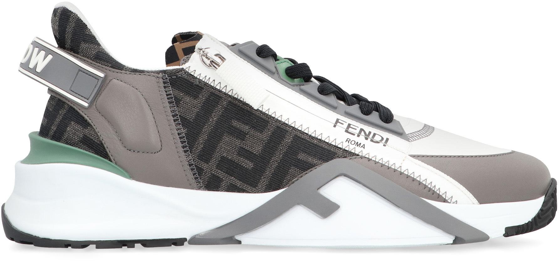 Shop Fendi Flow Low-top Sneakers In White