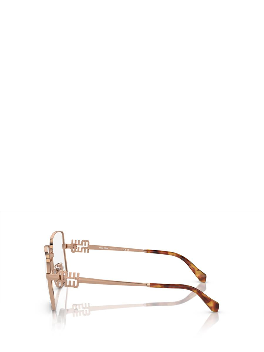 Shop Miu Miu Eyewear Eyeglasses In Rose Gold