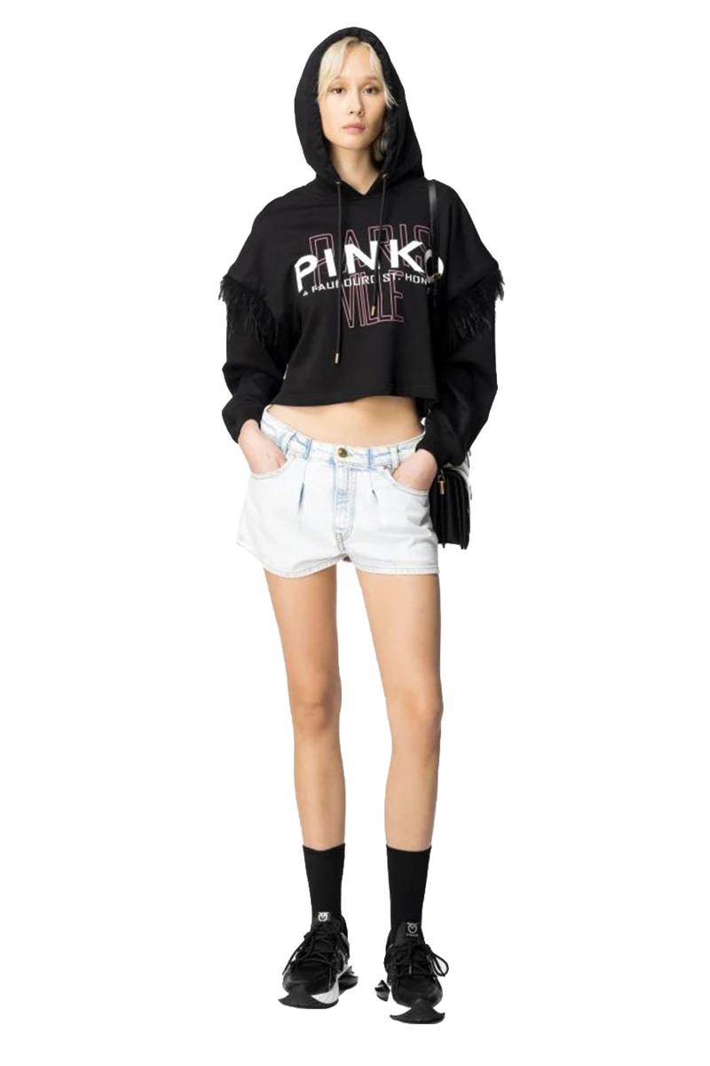 Shop Pinko Trousers In Denim