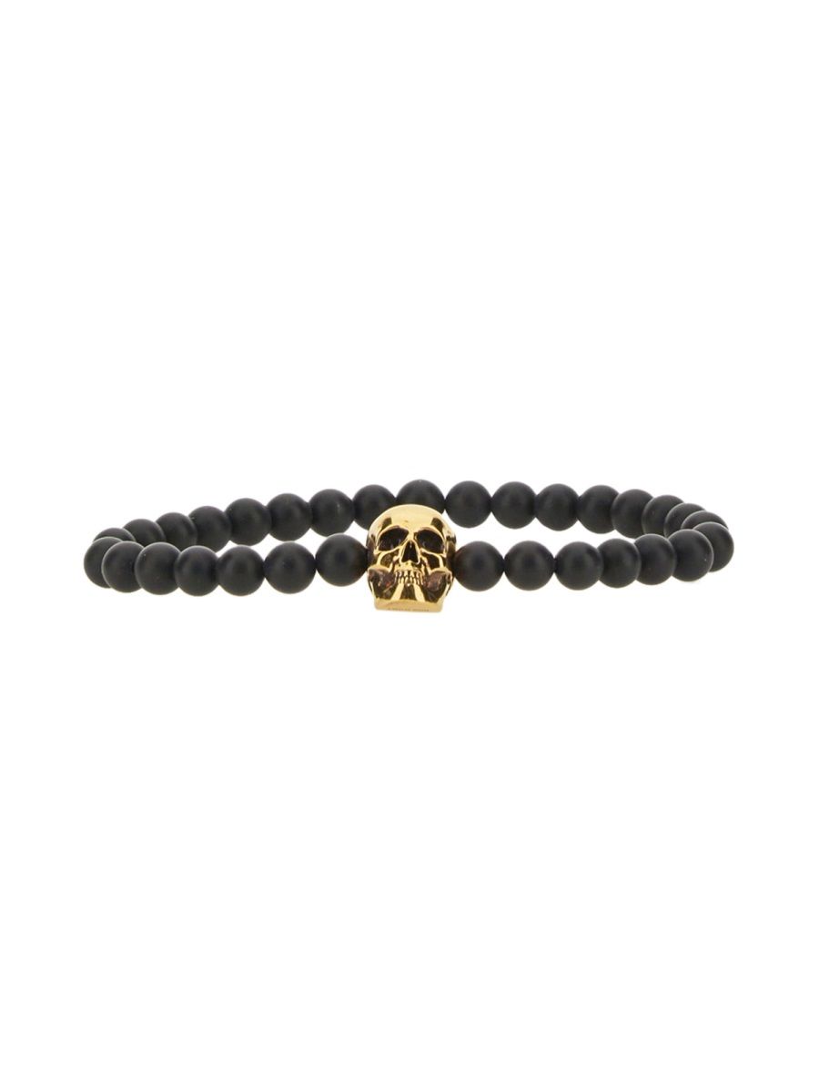 Shop Alexander Mcqueen Bracelets In Black