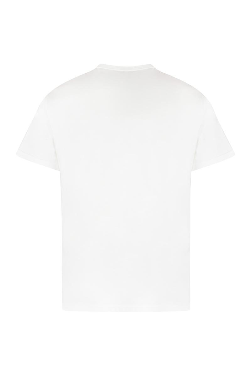 Shop Alexander Mcqueen Cotton Crew-neck T-shirt In White