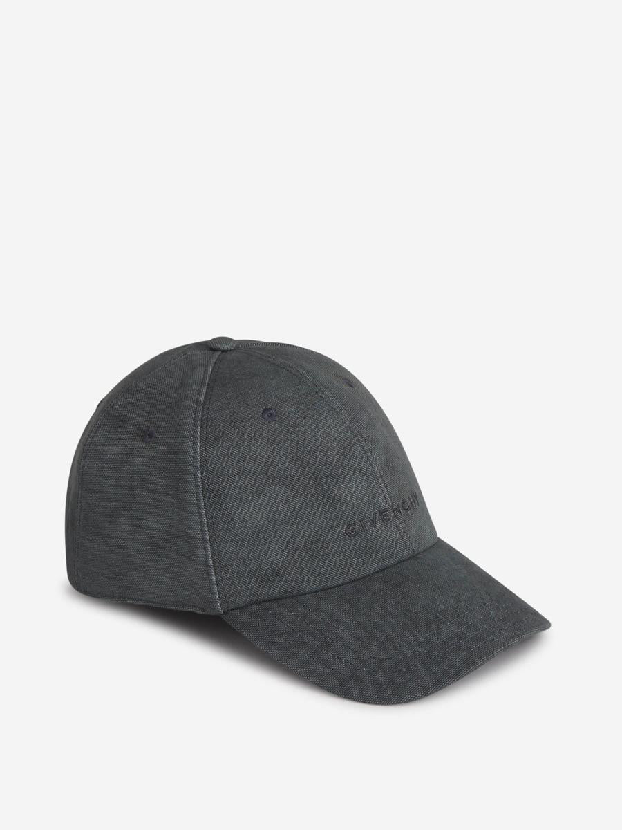 Givenchy Logo Cotton Cap In Black