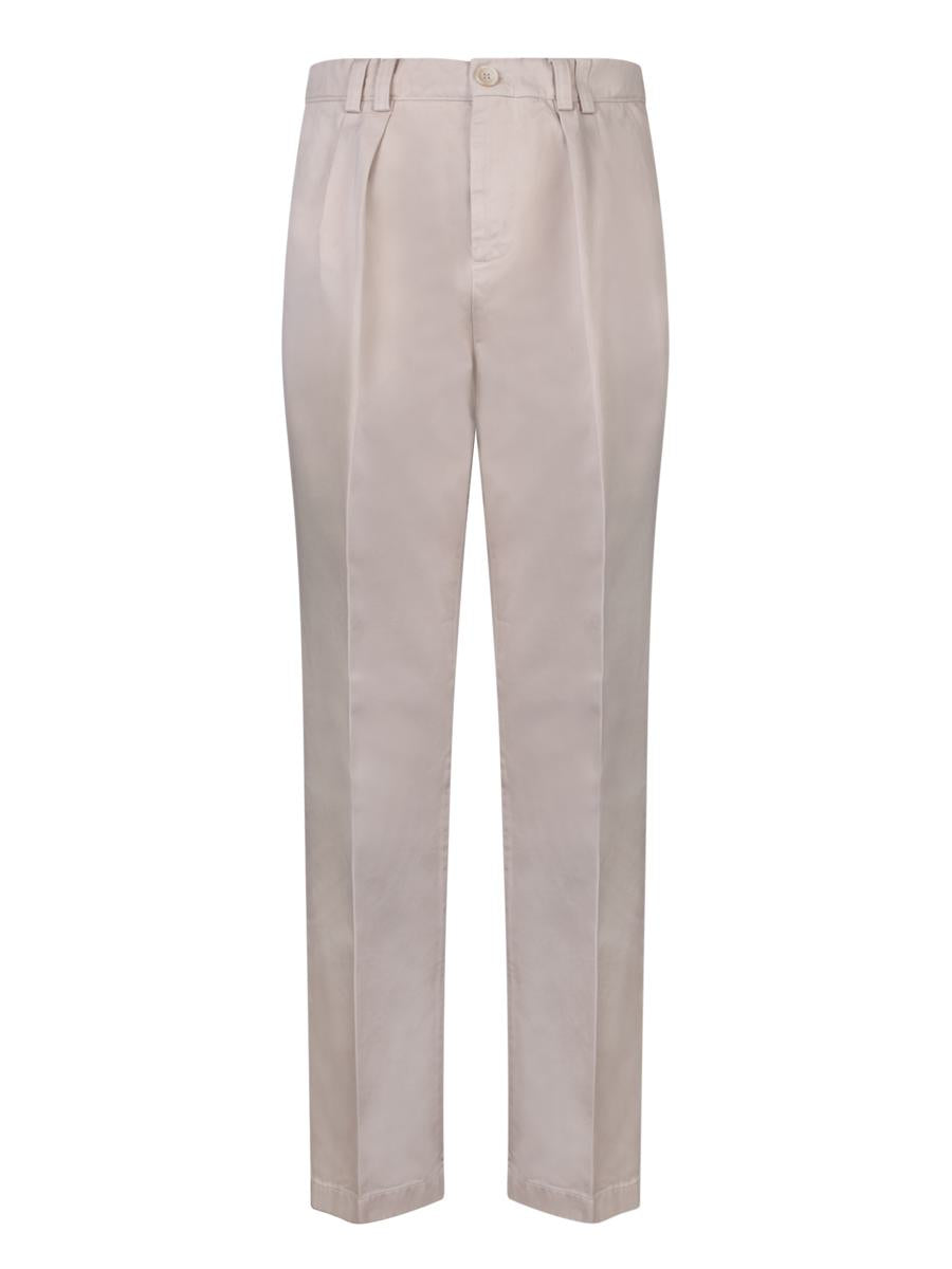 Shop Brunello Cucinelli Trousers In White