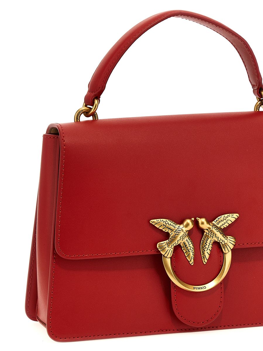 Pinko 'love One Top Handle' Handbag In Red