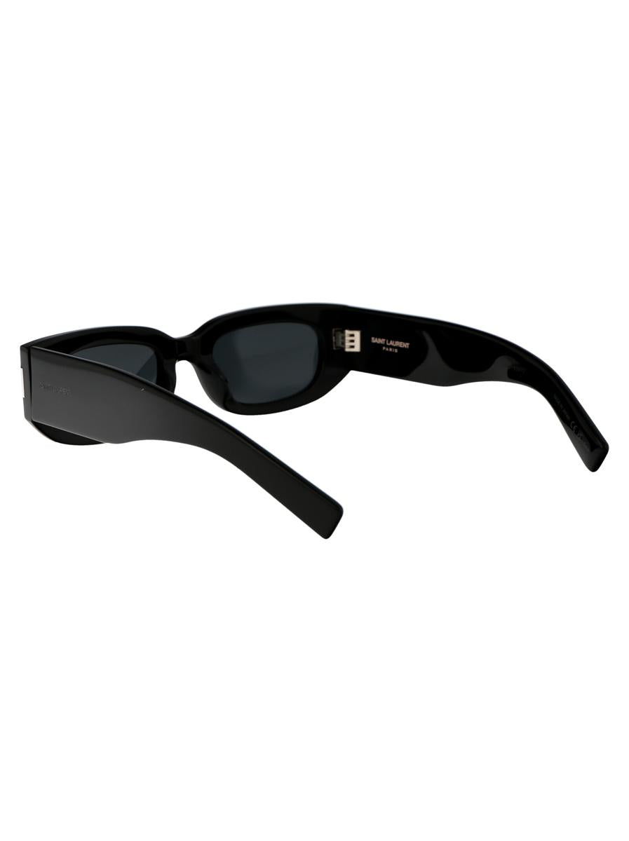 Shop Saint Laurent Sunglasses In 001 Black Black Black