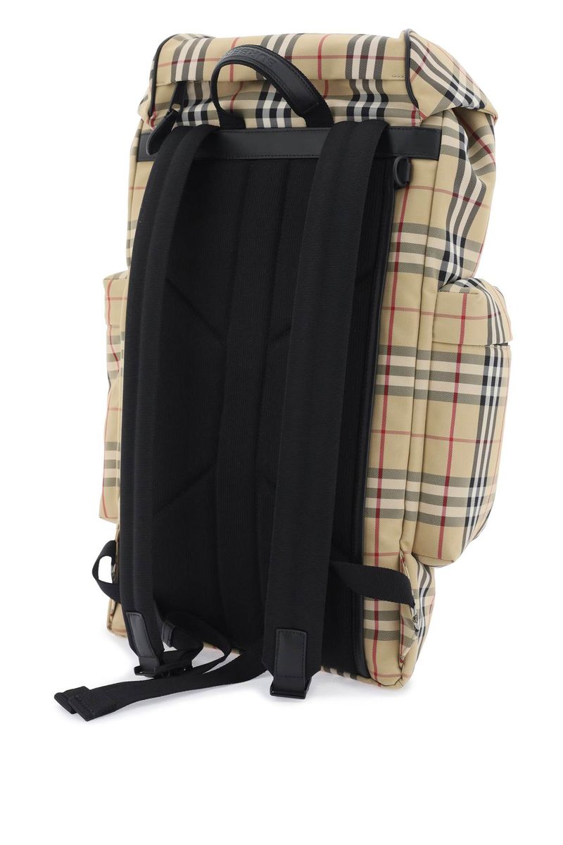 Shop Burberry Backpacks In Archivebeige