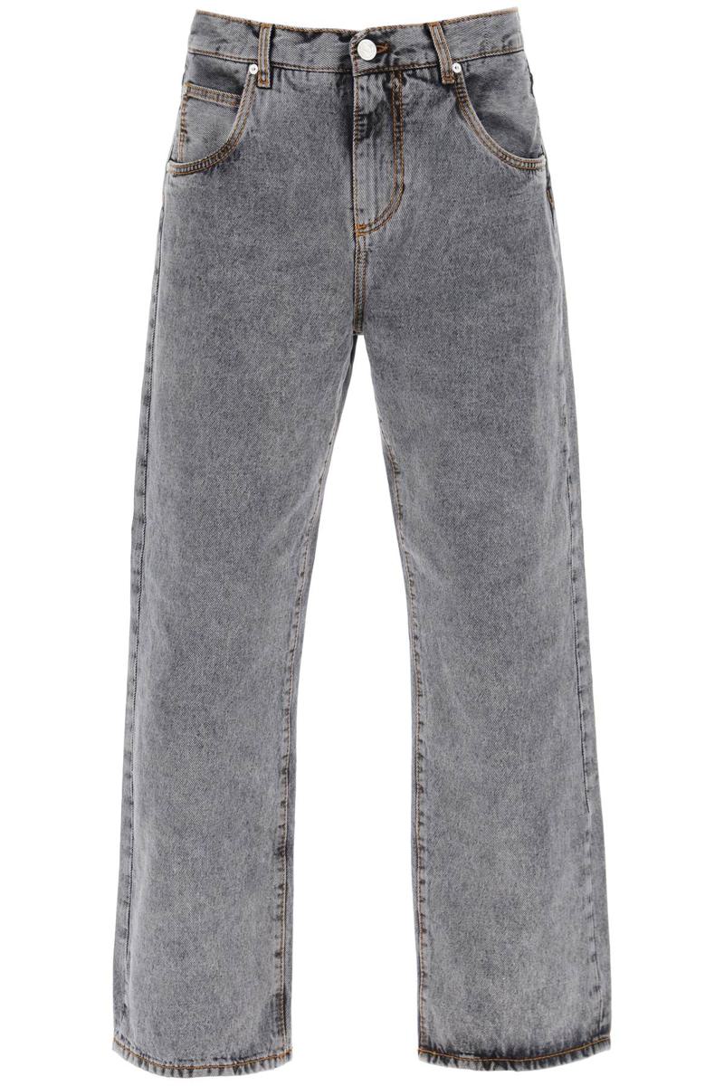 Shop Etro Easy Fit Jeans In Grigio