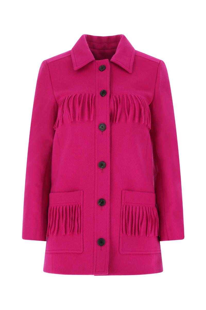 Saint Laurent Jackets And Vests In Pink