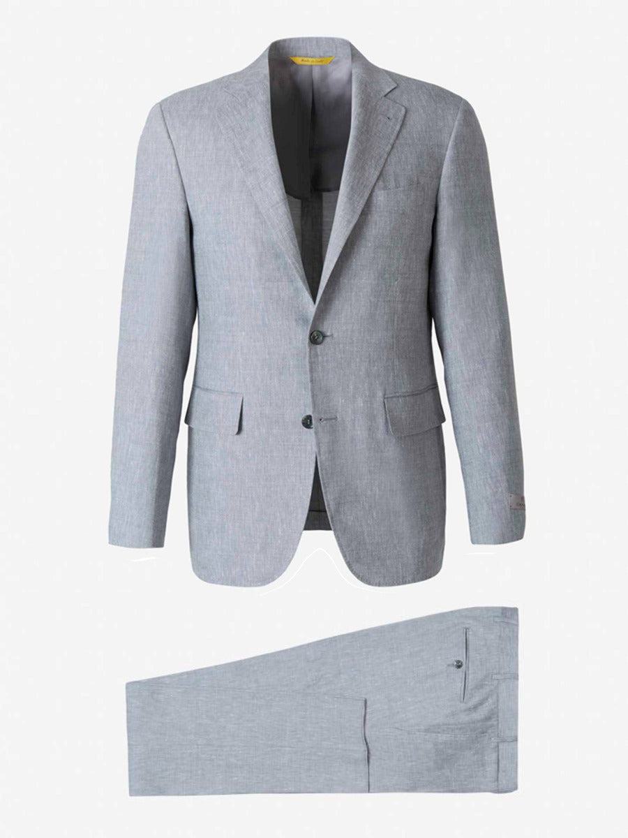 Shop Canali Kei Natura Comfort Suit In Light Grey