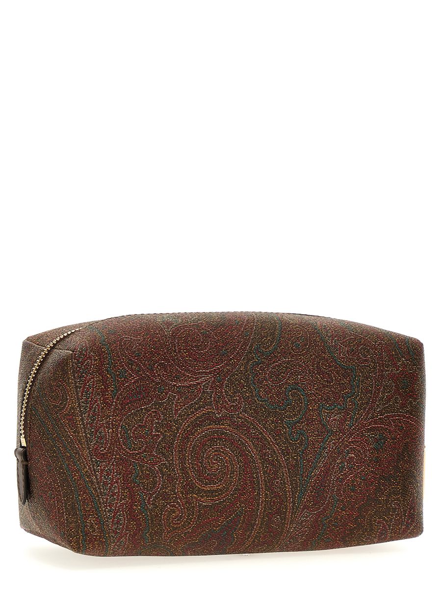 Shop Etro Logo Embroidery Beauty In Brown