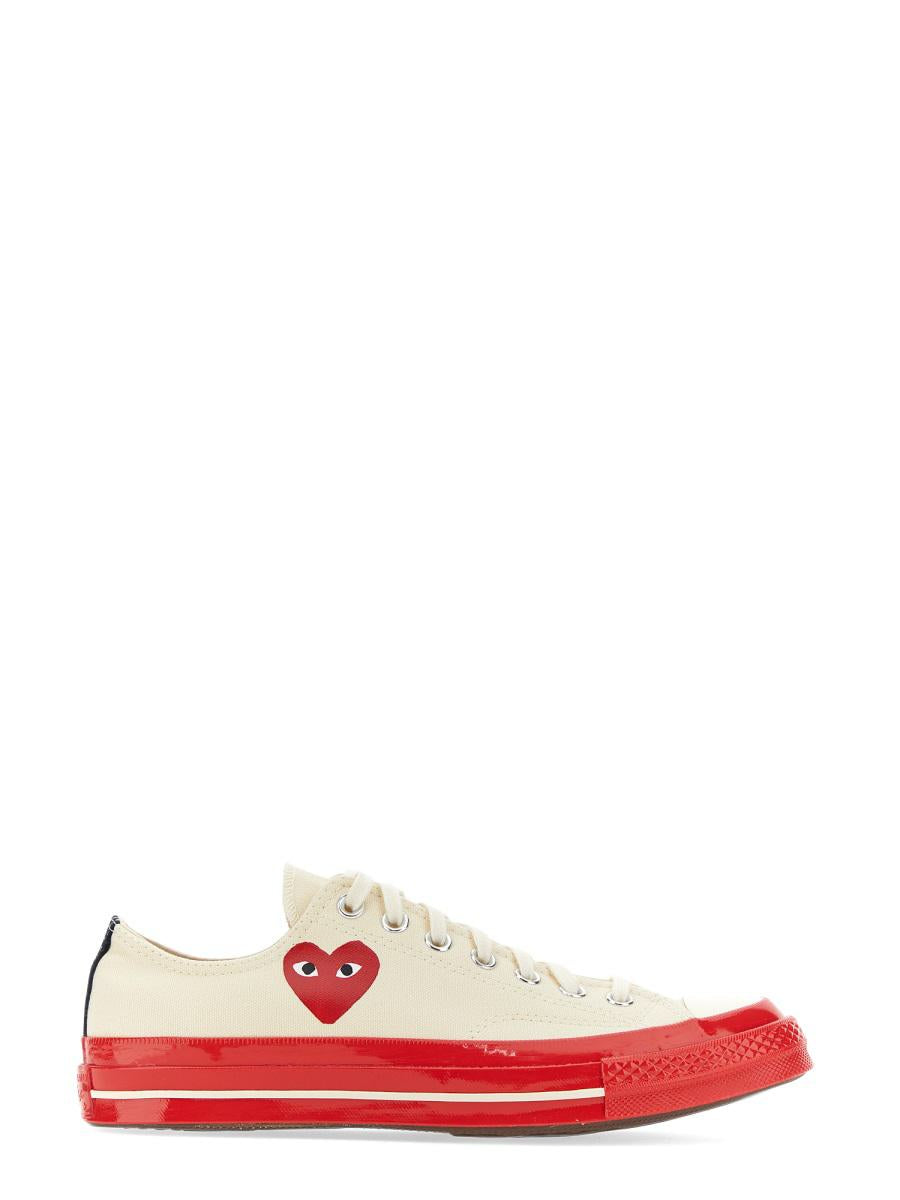 Shop Comme Des Garçons Play X Converse Heart Print Sneaker In White