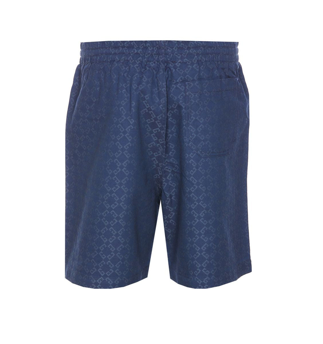 Givenchy Monogram 72 Jacquard Denim Bermuda Shorts In Blue