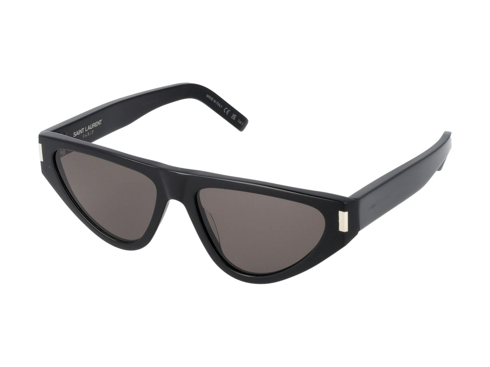 Shop Saint Laurent Sunglasses In Black Black Black