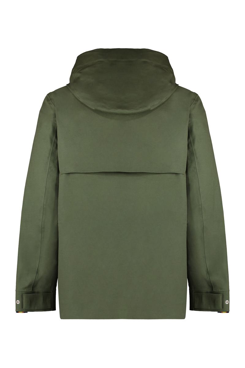 Shop K-way Erhal Hoodie Full Zip Jacket In Green