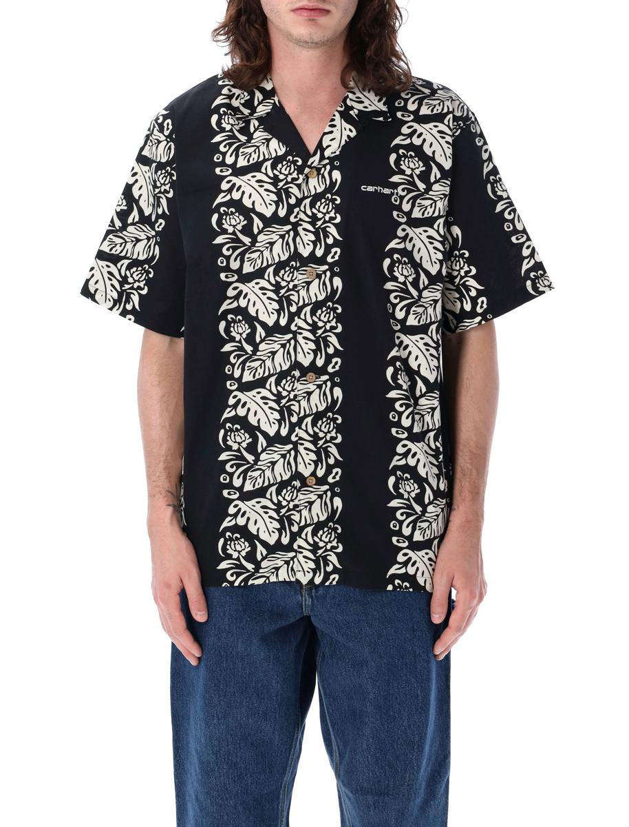 Shop Carhartt Wip Floral Shirt In Black