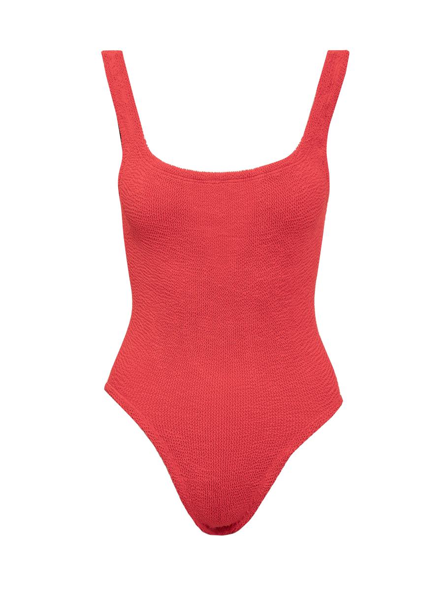 Shop Hunza G One Piece Swimsuit In Red