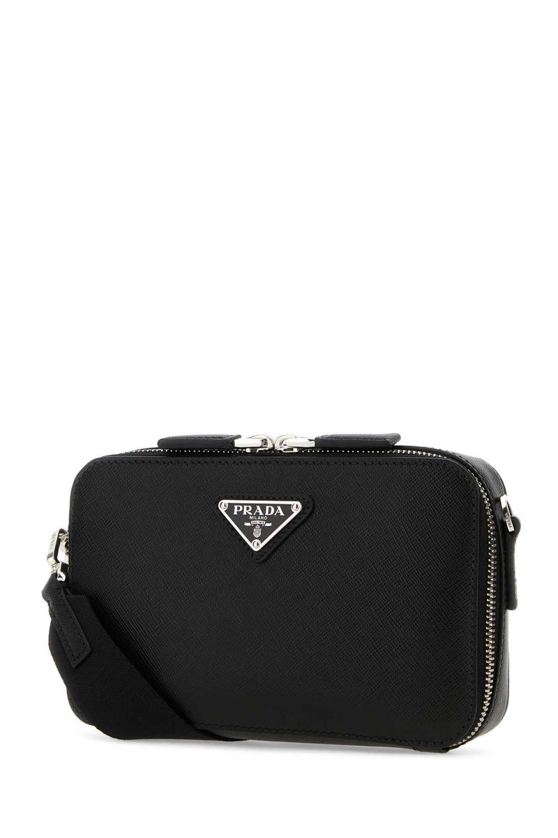 Shop Prada Shoulder Bags In Black