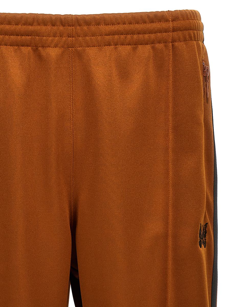 Shop Needles Logo Embroidery Joggers In Orange