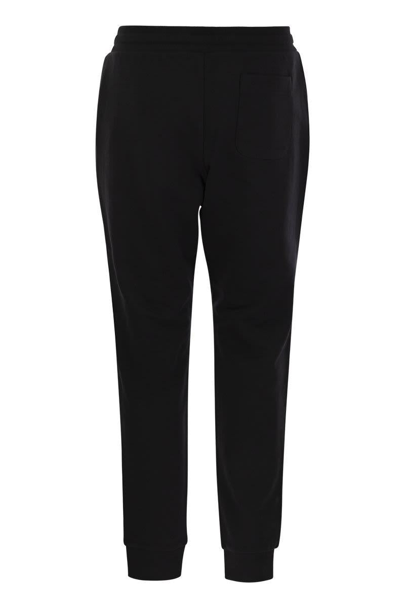 Shop Parajumpers Makalu - Cotton Fleece Trousers In Black