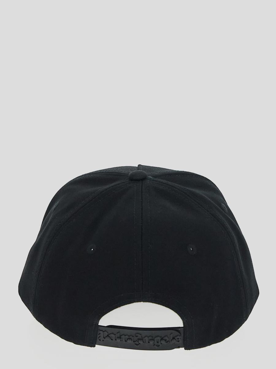 Shop Palm Angels Hats In Blackoffwhite