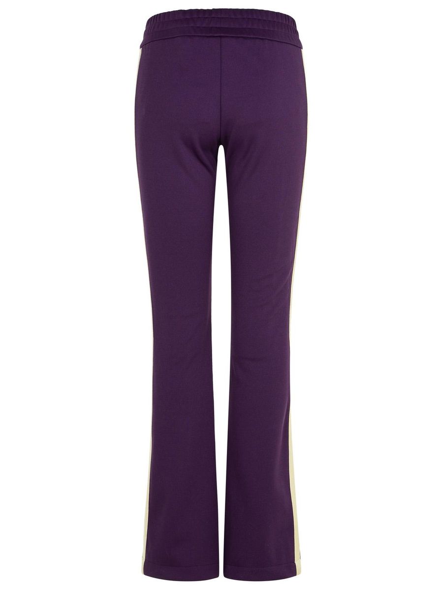 Shop Palm Angels Jogger' Purple Polyester Pants