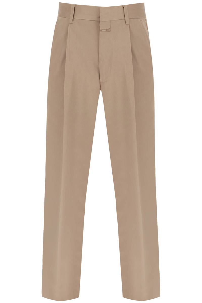 Shop Closed 'blomberg' Loose Pants With Tapered Leg In Marrone