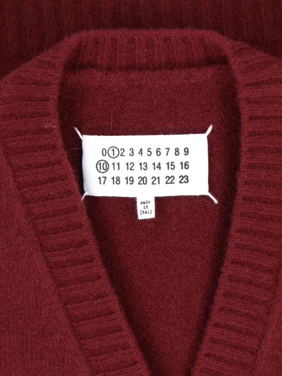 Shop Maison Margiela Sweaters In Red