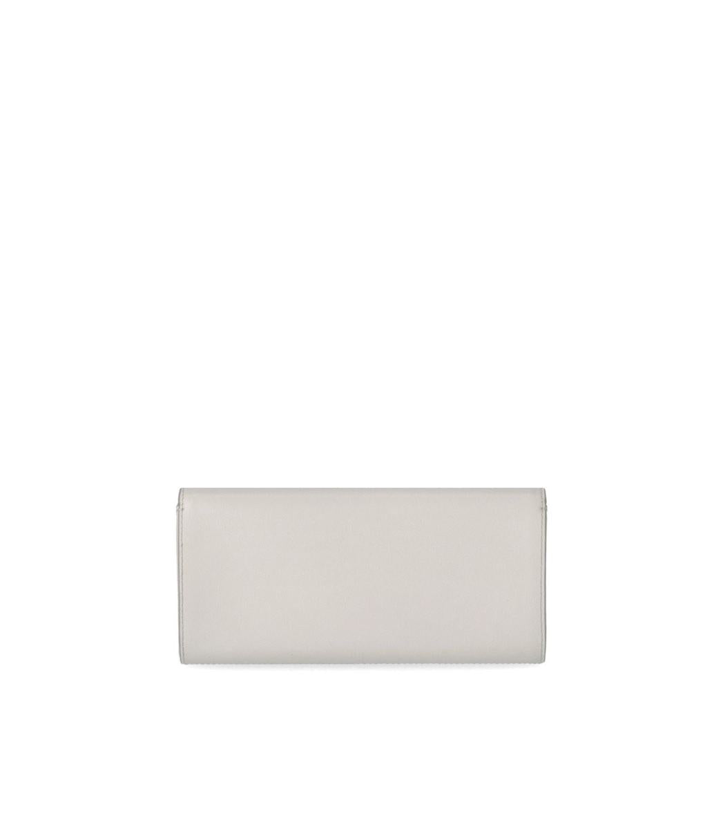 Shop Furla Flow Mini Marshmallow Clutch In Grey