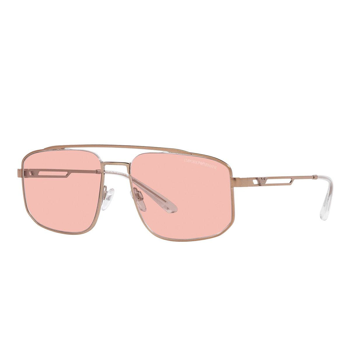Shop Emporio Armani Sunglasses In Rosé Gold