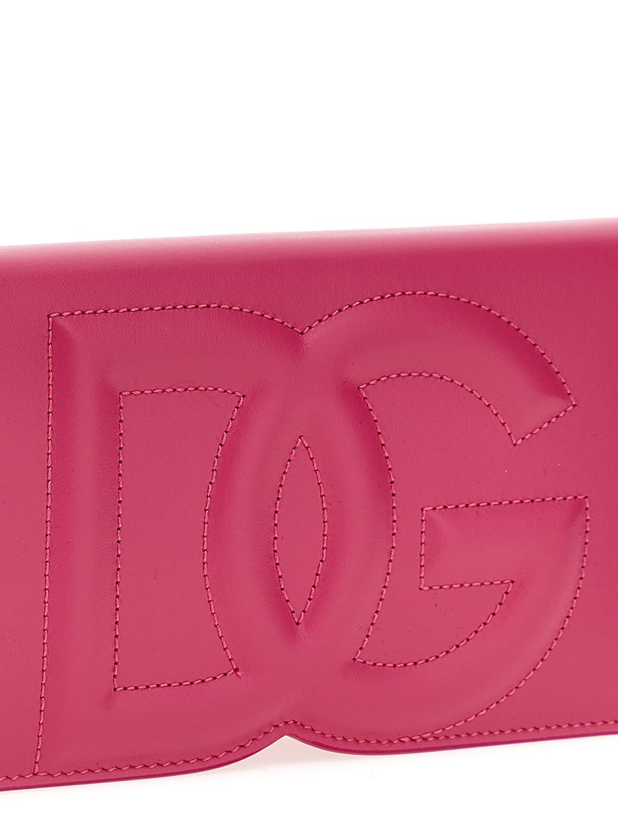 Shop Dolce & Gabbana Fuchsia Leather Bag In Fucsia