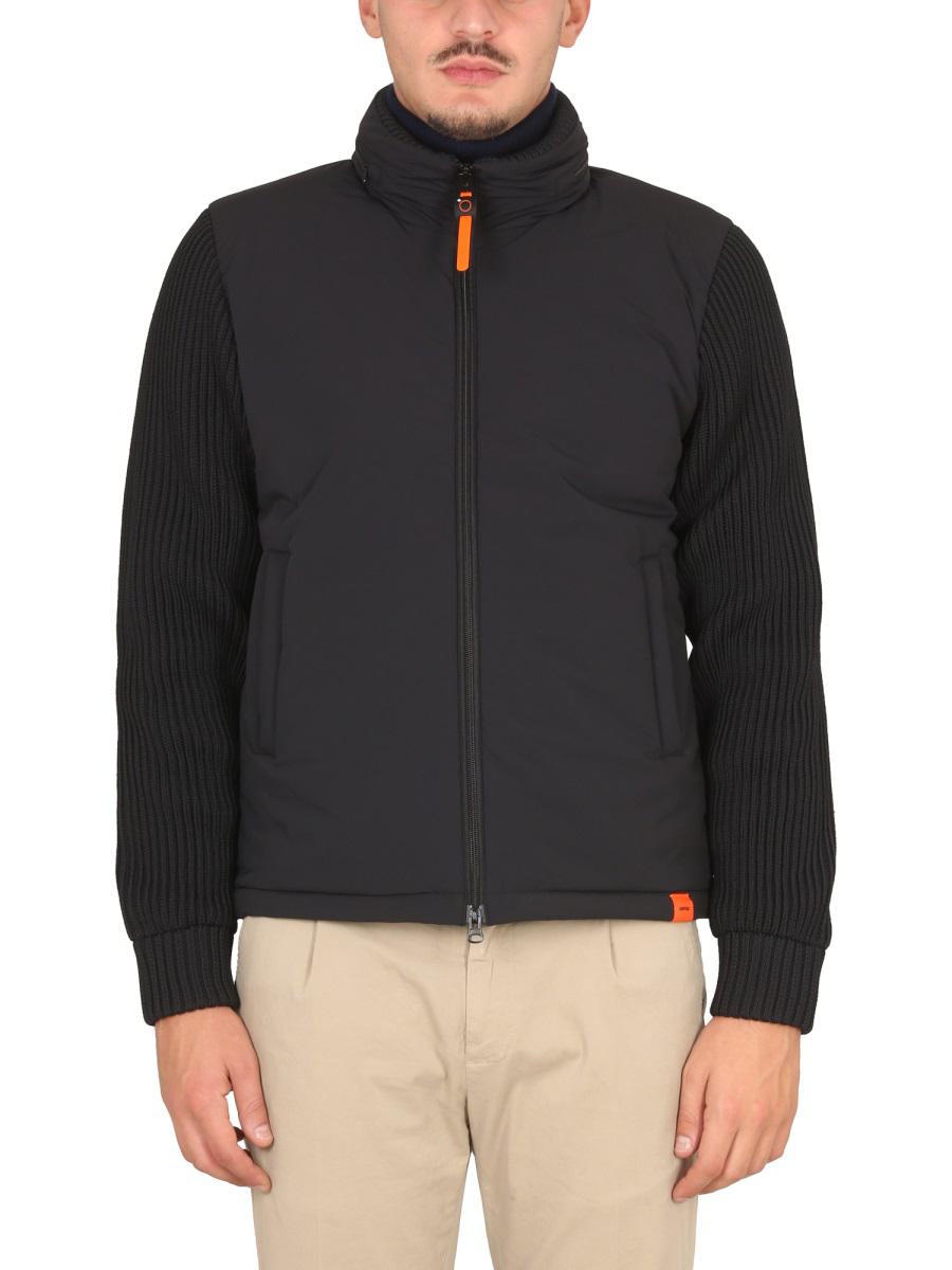 Shop Aspesi Technical Fabric Jacket In Black