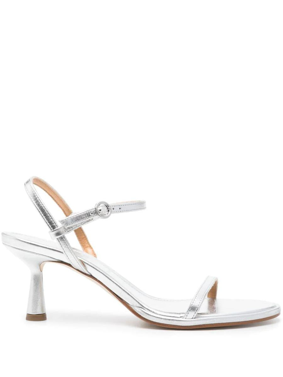 Shop Aeyde Sandals In Silver