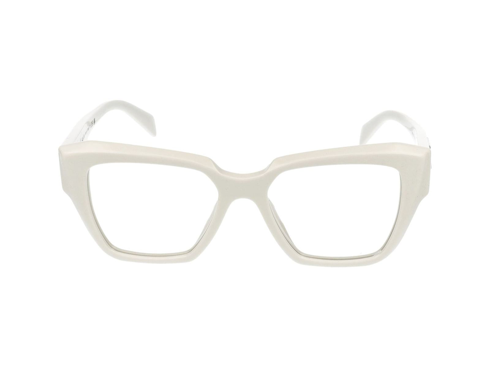 Shop Prada Eyeglasses In White/ivory