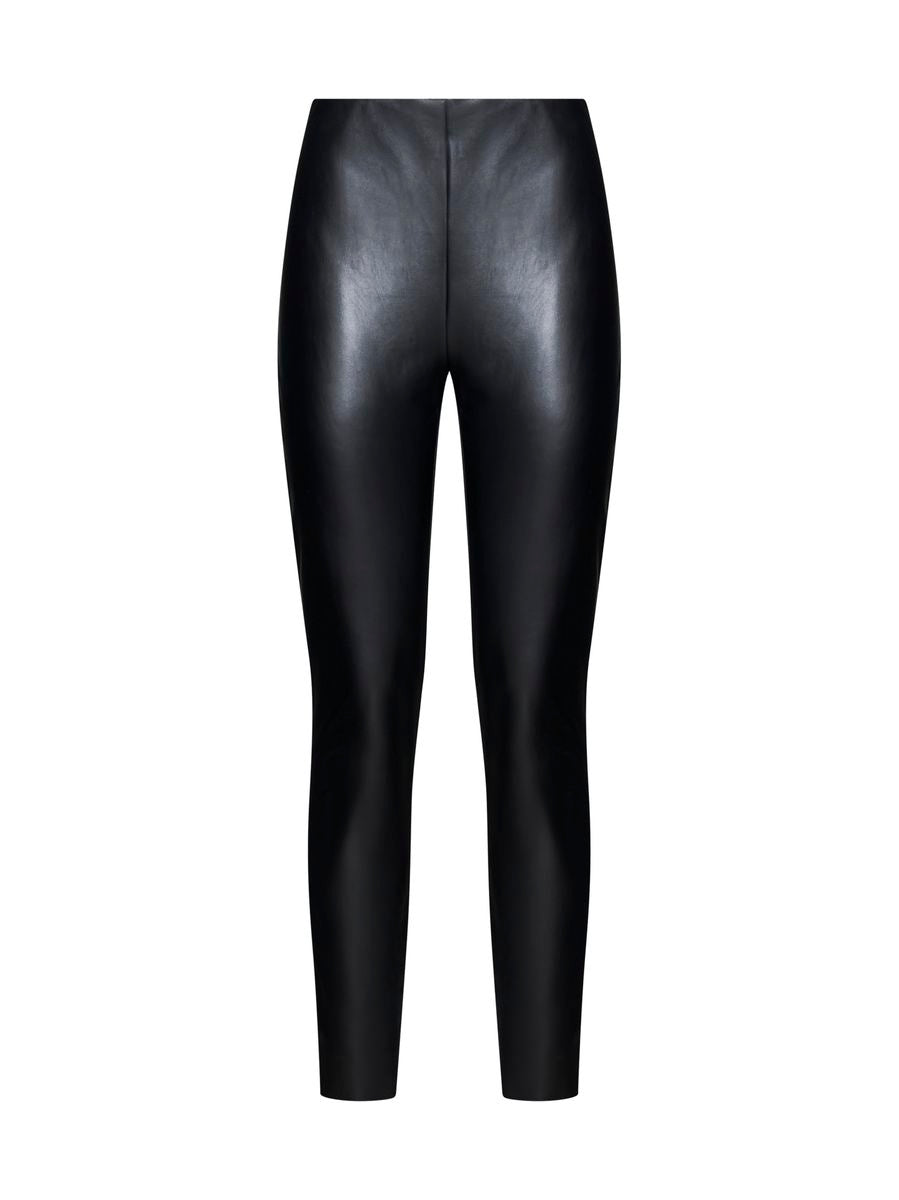 Shop Wolford Trousers In Black